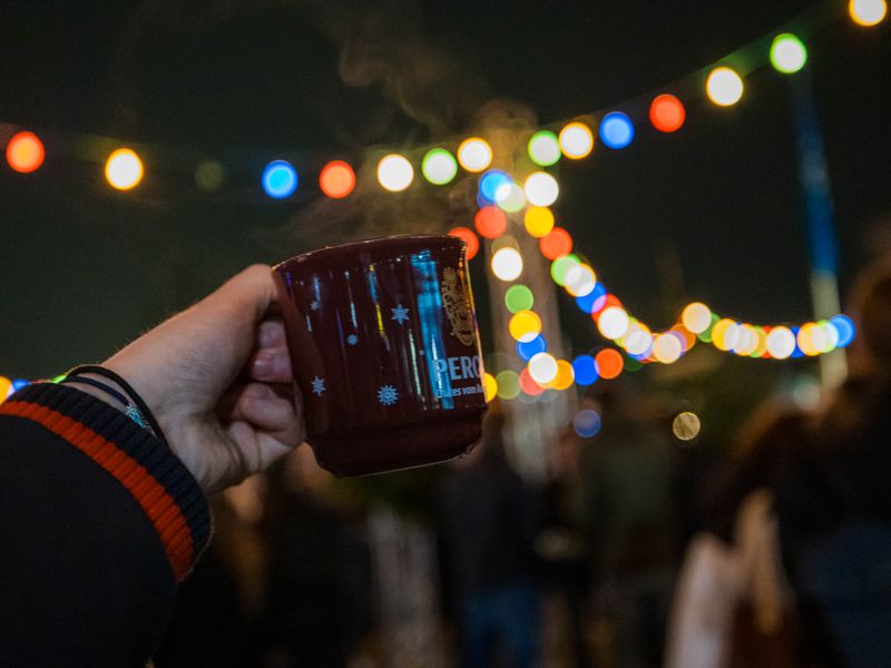 A mug of mulled wine
